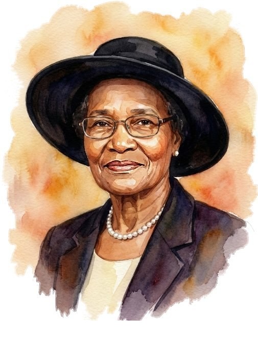 Watercolor portrait of Ms. Eloise Seymour.